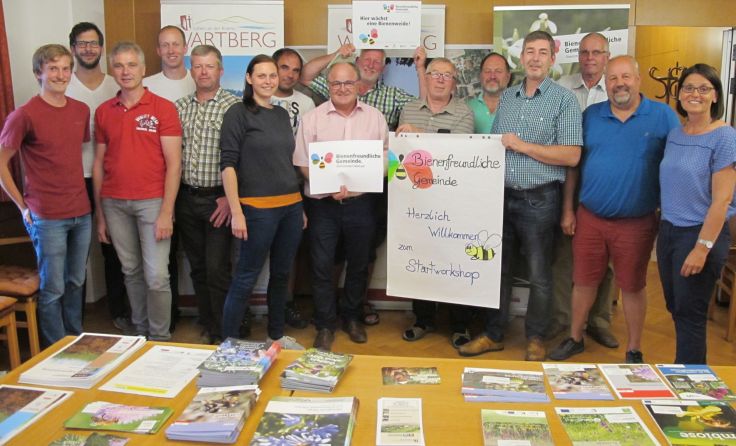 Die „Bienenfreundliche Gemeinde“ Wartberg an der Krems beim Startworkshop (Foto: Land OÖ)