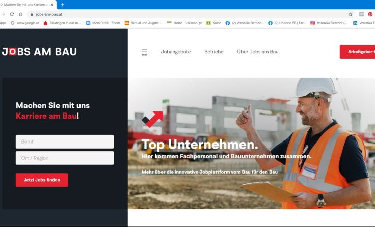 Auf www.jobsambau.at findet man Job- sowie Aus- und Weiterbildungsmöglichkeiten.