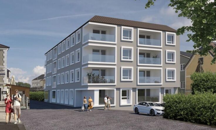 Neue Mietwohnungen im Zentrum mit Loggia (Foto: Visualisierung: Janusch)
