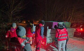 Traumatisierter Hund bei eisigen Temperaturen durch Tierretter gesichert