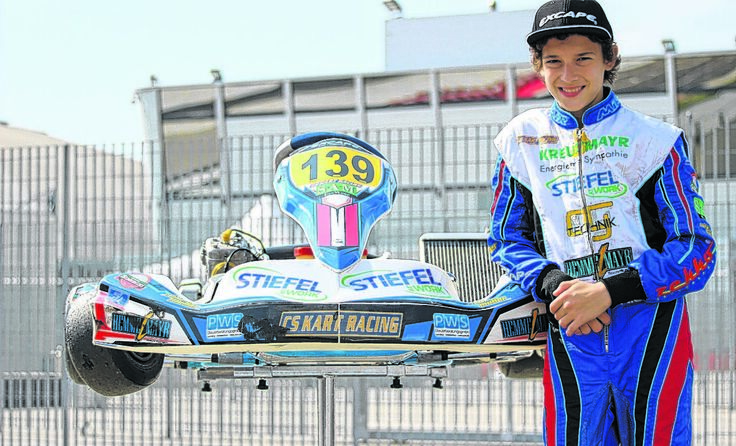 Nico startet als einziger Österreicher im Internationalen ROK CUP.