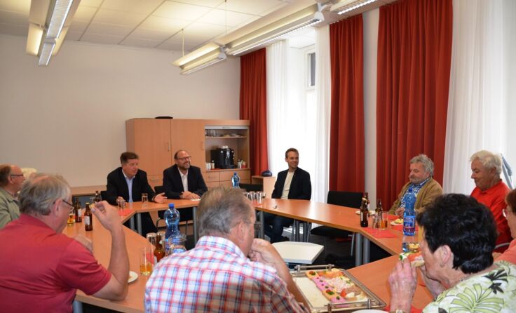 Besuch im Landhaus bei Verkehrs-Landesrat Reinhold Entholzer