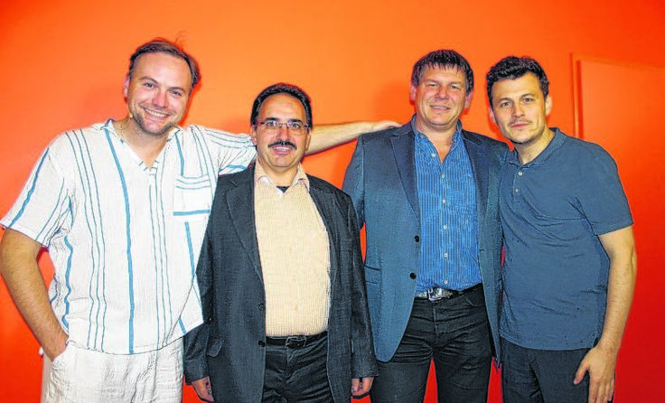 Thomas Stipsits, Erich Wahl, Peter Schöllbauer und Manuel Rubey (v. l.) Foto: mho 