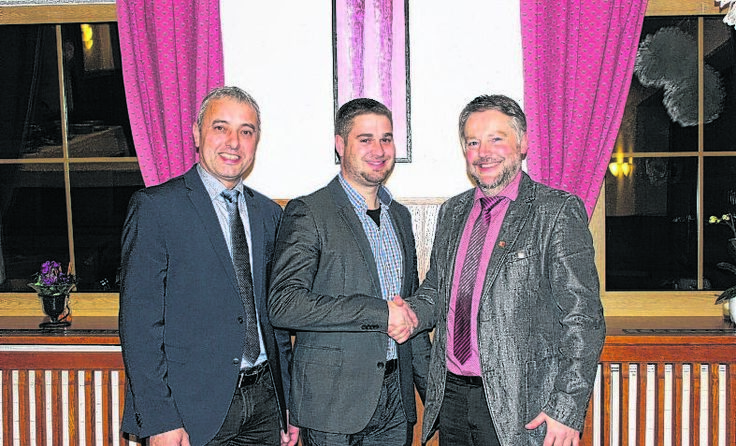 Bürgermeister Franz Gassner, Stefan Aigner, Erhard Meindl (v. l.)