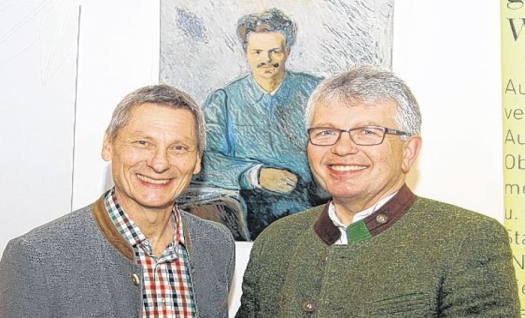 Engelbert Lasinger und Karl Hackl sorgten in Saxen für heitere Stunden. Foto: Pachleitner