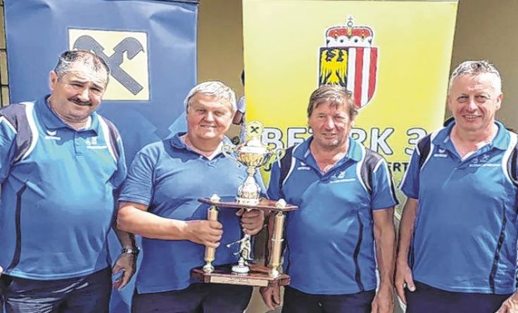 v.l.: Helmut Stadlbauer, Johann Froschauer, Franz Lettner und Josef Lettner