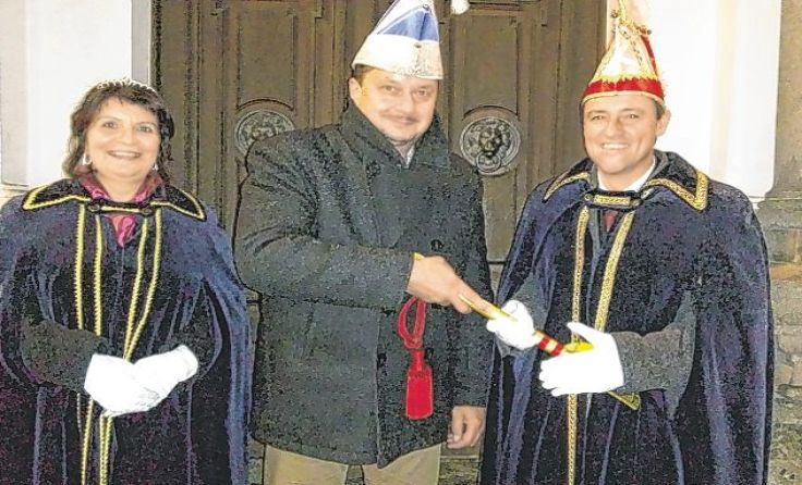 Die Rathausstürmung hat in der Bezirksstadt bereits eine lange Tradition. Foto: Privat