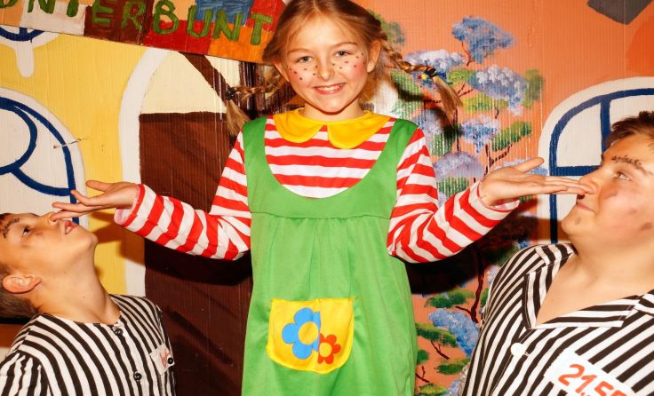 Hannah Landlinger spielt die Pippi. Fotos: Geri Kreuzer 