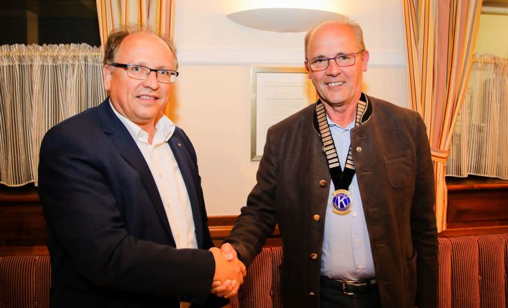 Erich Pühringer (l.) übergab sein Amt an Georg Tinschert. Foto: Masilko sen. 