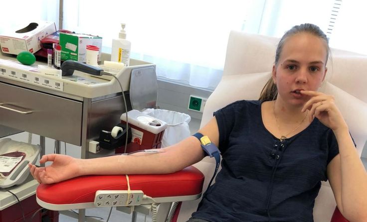 Schüler spendeten ihr Blut. Foto: BBS Baumgartenberg 