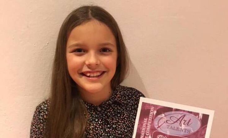 Paula Maindok freut sich über ihre erste internationale Auszeichnung. (Foto: Maindok)