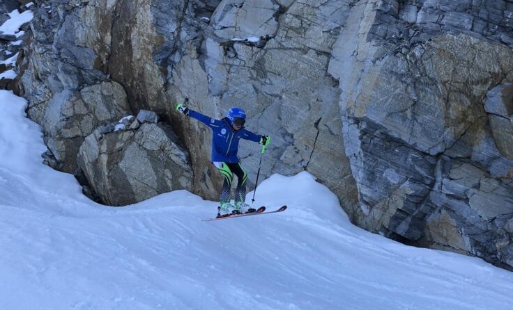 Pure Freude über die weiße Pracht beim Trainingslager am Kitzsteinhorn. (Foto: Kastenhofer)