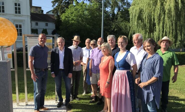 Der Planetenweg ist Greins neueste Touristenattraktion. (Foto: Stadtamt Grein)