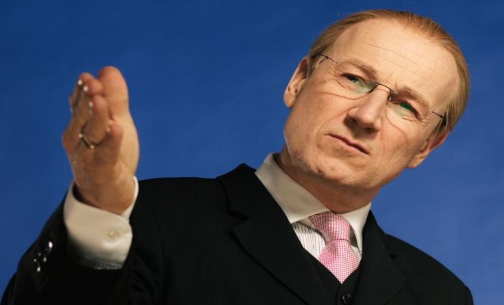 Düringer in bedeutsamer Politiker-Pose Foto: Lukas Beck