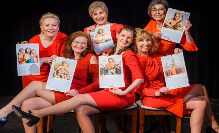 Die Kalender Girls der Kellebühne Puchheim Foto: Sabine Prötsch, Foto Humer, Lenzing 