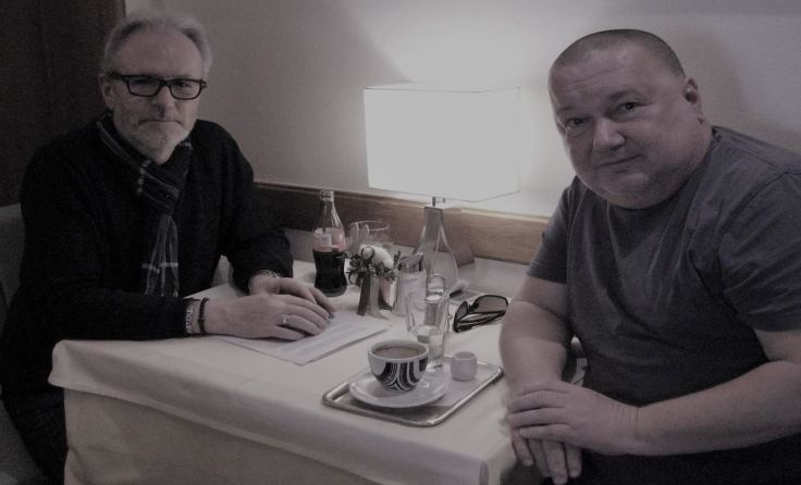 Christian Aichmayr sprach mit Autor Norbert Blaichinger (r.)