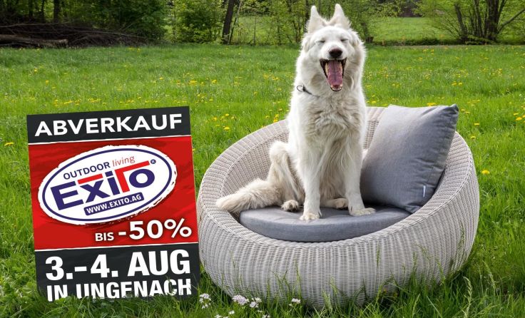 Bei Exito in Ungenach findet man das eine oder andere Gartenmöbel-Schnäppchen.