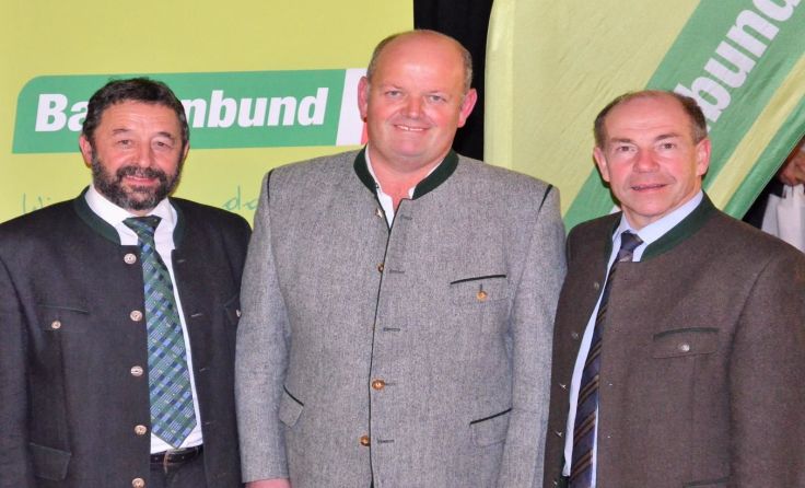Johann Schachl, Alfred Lang , Landesrat Max Hiegelsberger (v.l.) Foto: OÖ Bauernbund