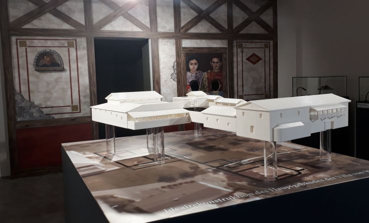 Anschauliches Modell der römischen Luxusvilla in Weyregg Foto: Johanna Kiebler