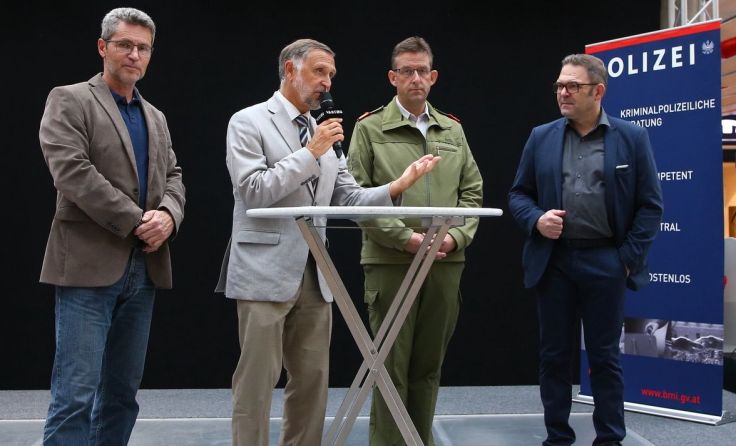 Bezirkshauptmann Martin Gschwandtner sprach zum Thema Sicherheit. Fotos (3): Polizei 