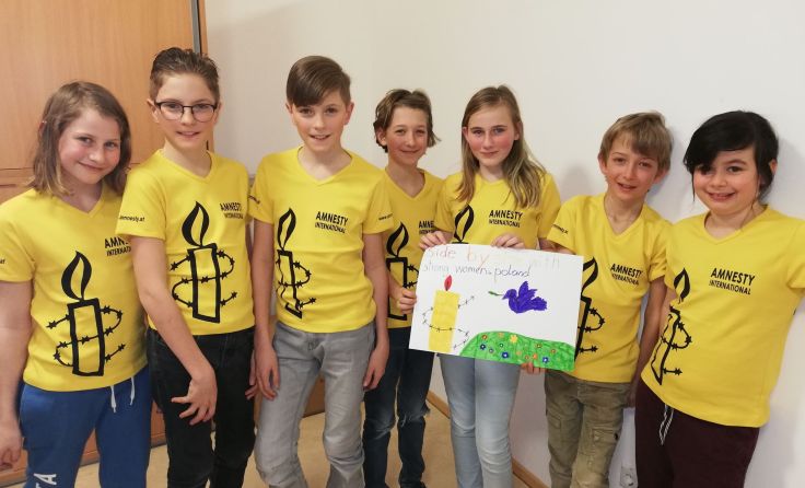 Das ist die Amnesty Youth Gruppe Vöcklabruck. Foto: privat