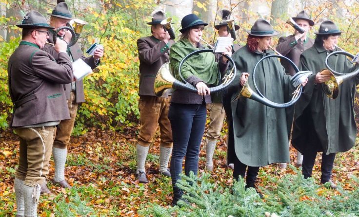Die Attergauer Jagdhornbläser Foto: Gemeinde