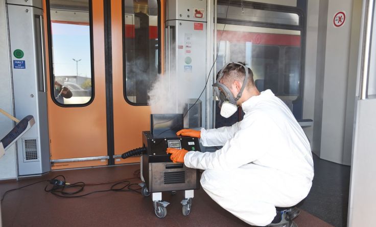 Das Kaltvernebelungsverfahren im Einsatz Foto: Stern & Hafferl