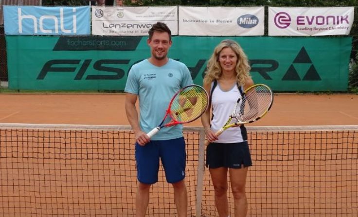 Die neuen Vereinsmeister 2020 des TC Kammer – Claudia Berger und Martin Moravec. Foto: TC Kammer
