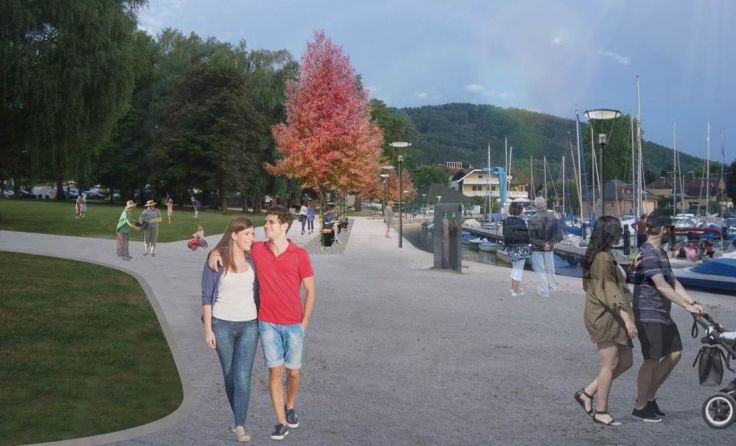 In etwa so soll die Seepromenade beim Marinapark aussehen. Foto: Gemeinde