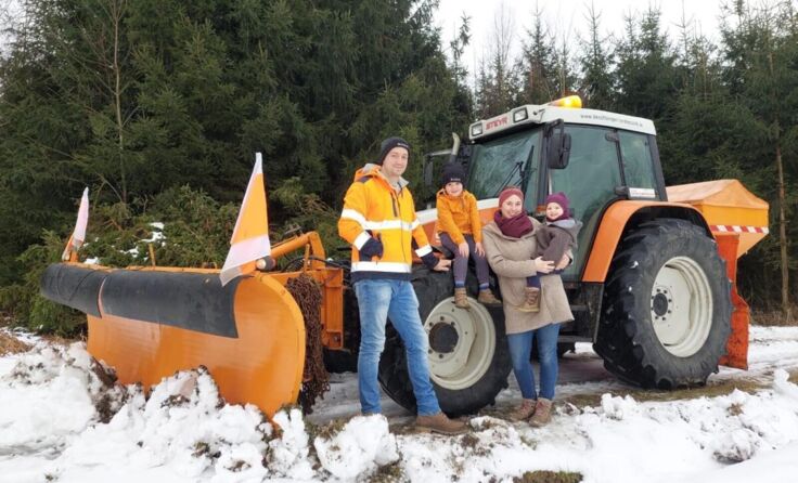 Ursula und Stefan Pabst aus Desselbrunn mit ihren Kindern (Foto: Privat)