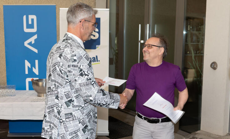 Dietmar Füssel (r.) bei der Preisverleihung (Foto: www.strigl.at)