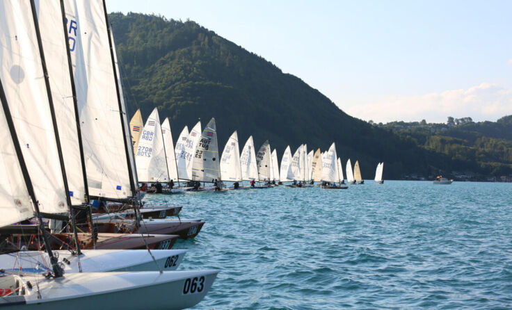 Start zu einer Wettfahrt im Rahmen der Contender-EM (Foto: Joana Opelt)