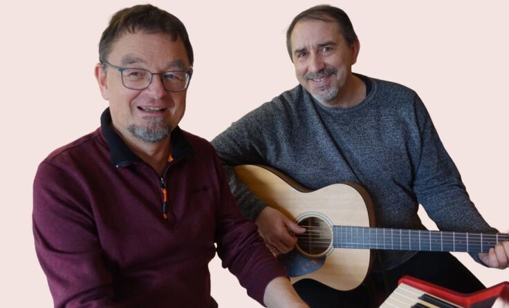 Wolfgang Böhm und Tom Happel (r.) (Foto: Privat)