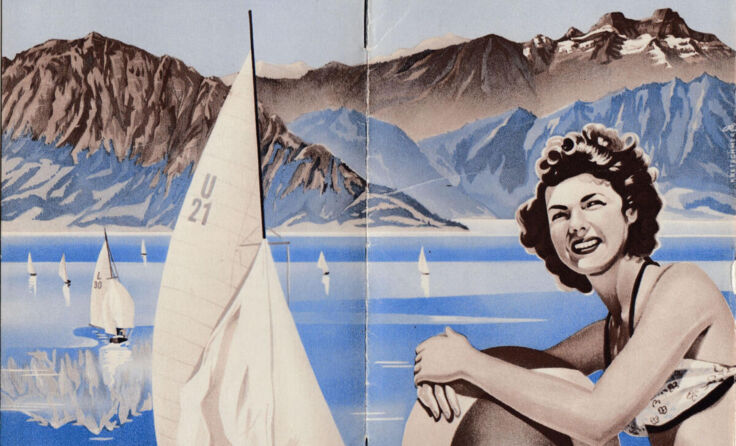 So wurde 1954 der Attersee beworben. (Foto: Sammlung Alwis Wiener)