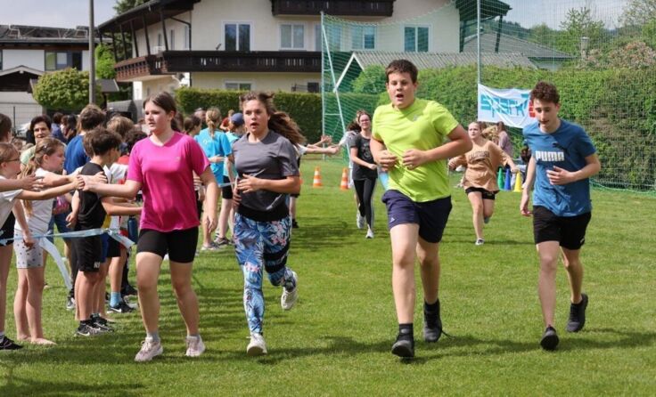 Die Läufer legten sich ordentlich ins Zeug. (Foto: MS St. Georgen/A.)