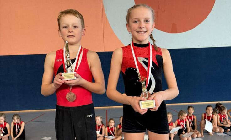 Vereinsmeister: Simon Sieberer und Leni Lenz (Foto: ÖTB Turnverein Schwanenstadt 1870)