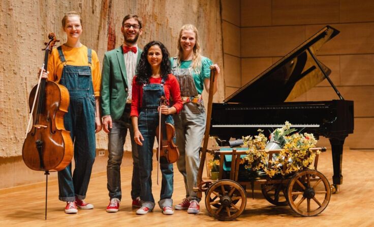 Mit einem Leiterwagen voller Lieder kommen die Musiker in den 4kanter. (Foto: privat)