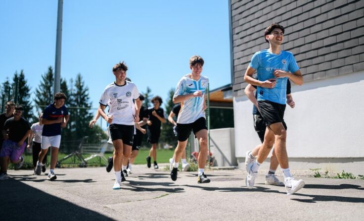 Auch Lauftraining stand am Tagesplan. (Foto: Thomas Koller)
