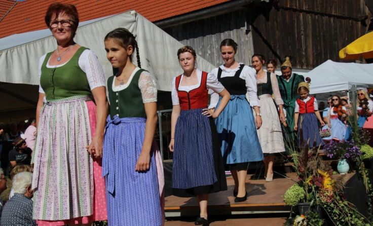 Die Trachtenmodenschau war einer der Höhepunkte der Druschwoche. (Foto: gh/sth)