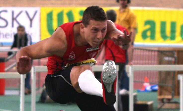 Lukas Reiter nahm alle Hürden zum Titelgewinn. (Foto: Katzenbeisser)