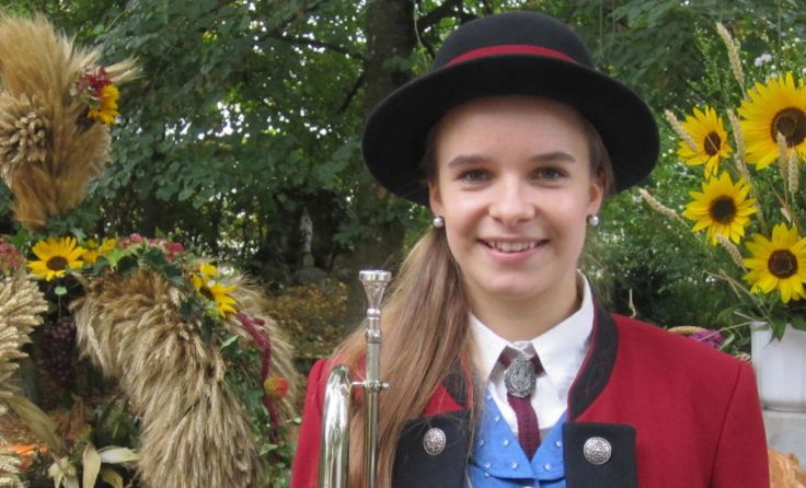 Simone Hörandner ist erstmals Solistin beim Herbstkonzert. (Foto: MV Hohenzell/Mittermaier)