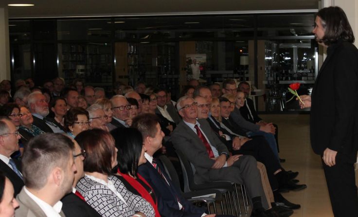 Hermann Scherer nutzte die Chance, zu vielen Riedern zu sprechen.