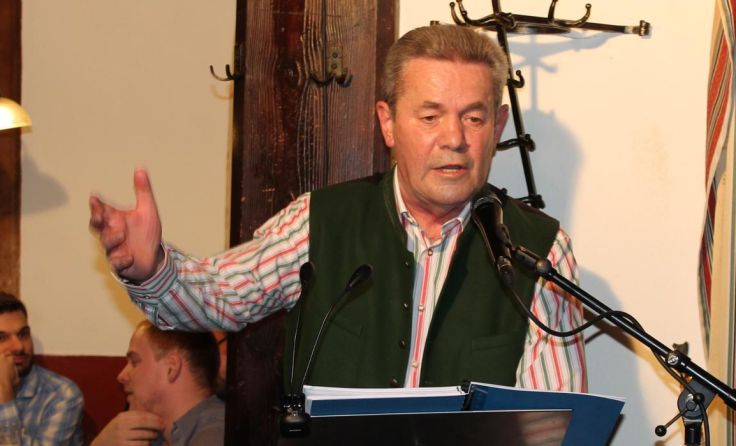 Walter Egger in der Bütt