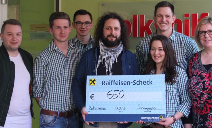 Die Landjugend Andrichsfurt spendete den "Löwenzähnen" 650 Euro.