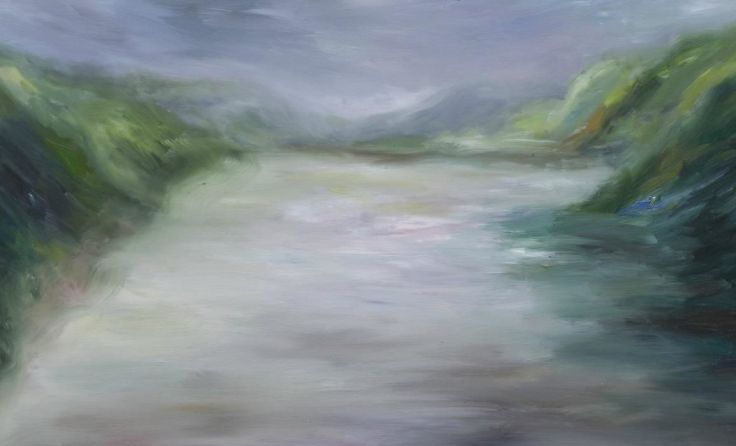 Eine Flußlandschaft von Pamela Ecker