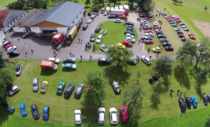 Ein Blick von oben aufs Treffen