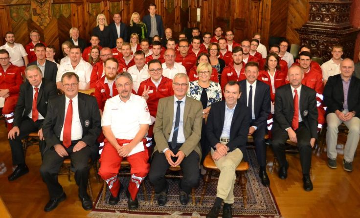 Beförderungsfeier im Rieder Rathaus