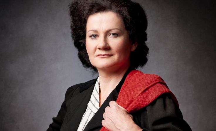 Anita Zieher in der Rolle der Rosa Luxemburg. 