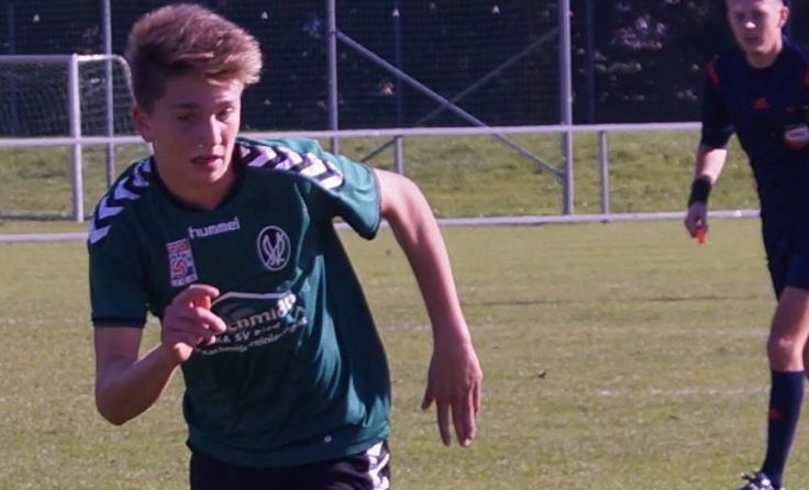 Matthias Eybl holte mit der U16 einen Punkt in Wien. (Foto: AKA Ried)