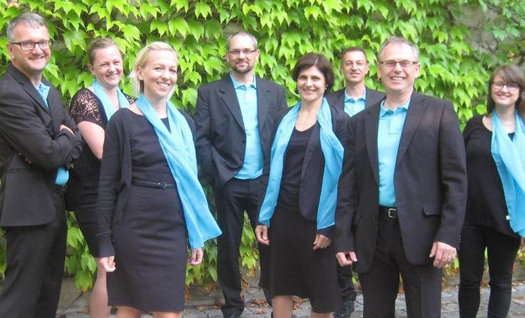 Das Vokalensemble ArsSonandi singt in der Pfarrkirche St. Martin. 